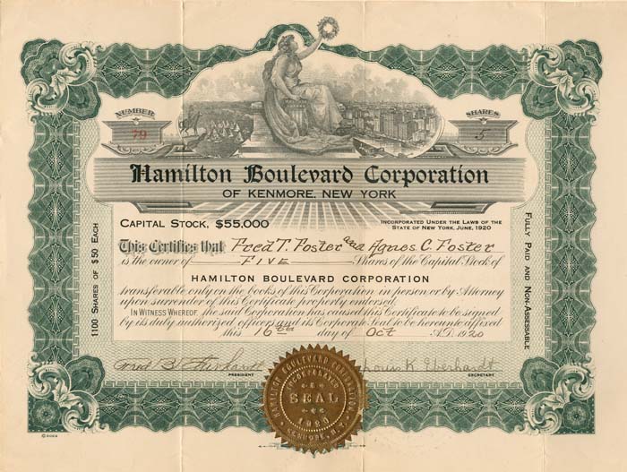 Hamilton Boulevard Corporation